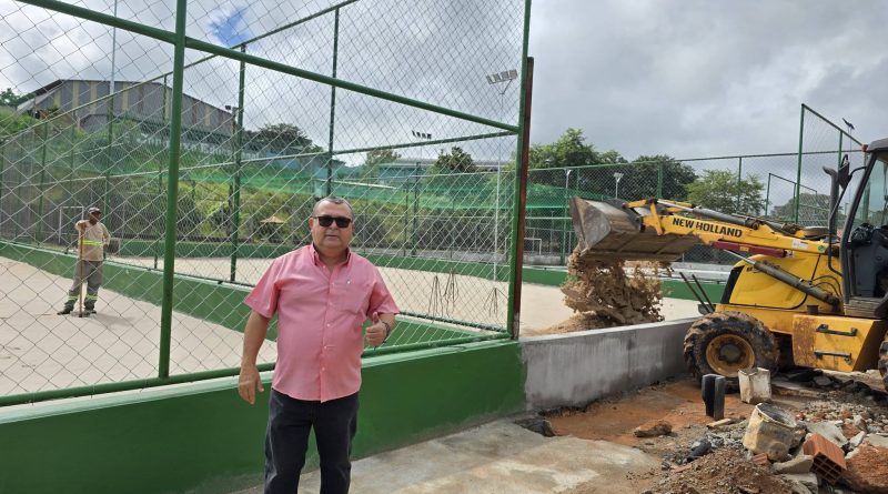 Obra do Complexo Esportivo segue para reta final