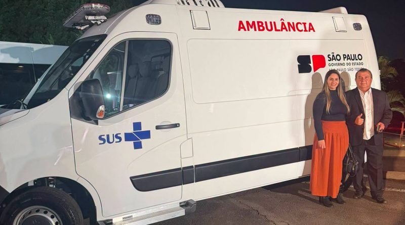 São Sebastião da Grama é contemplada com ambulância